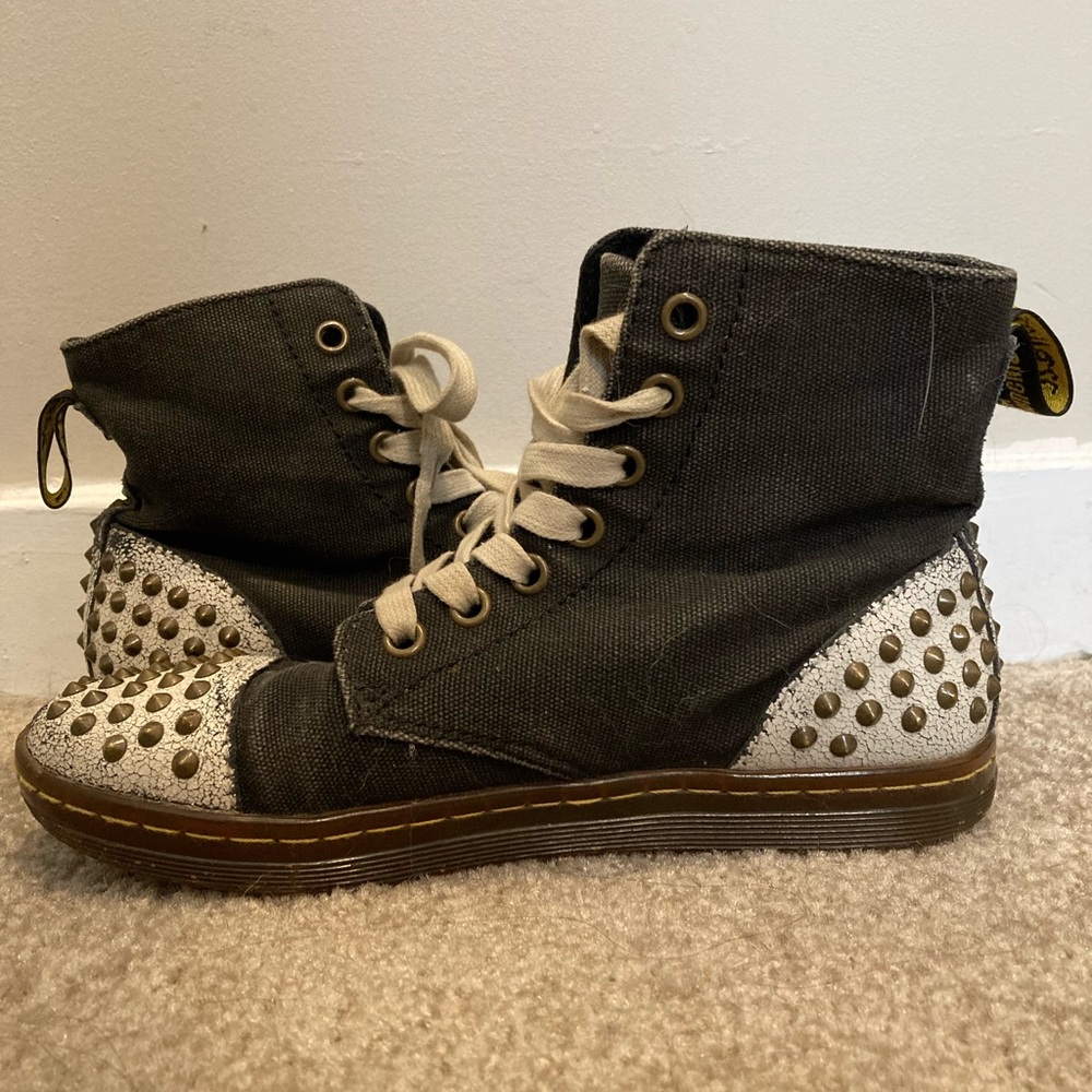 Dr. Martens Hackstud Canvas Studded Sneaker Boots